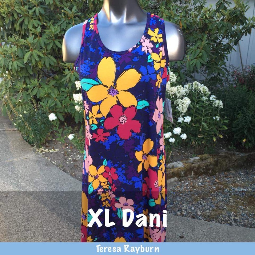 lularoe dani tank top maxi dress - XL NWT